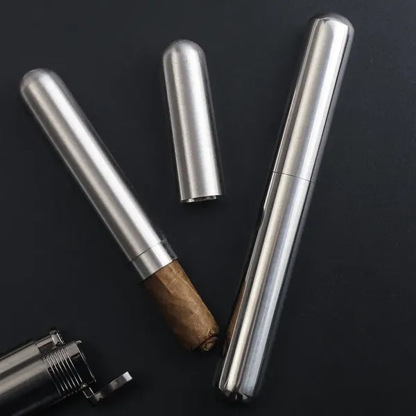 Stainless Steel 52 ring Cigar Tube Holder