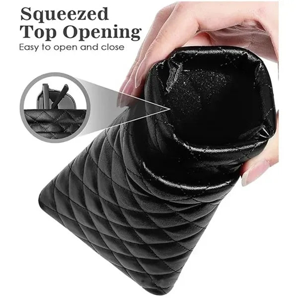 PU Leather Double Glasses & Phone Pouch