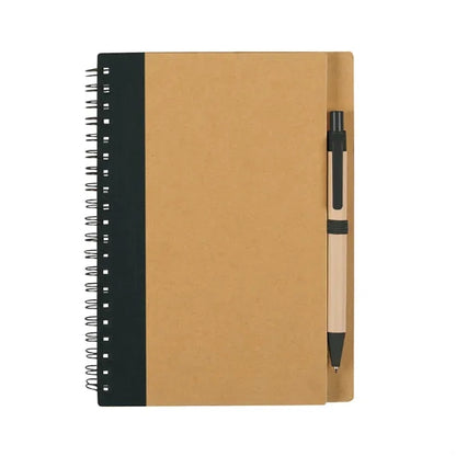 ECO-INSPIRED SPIRAL NOTEBOOK & PEN(5 1/4"X7")