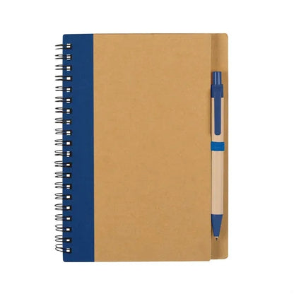 ECO-INSPIRED SPIRAL NOTEBOOK & PEN(5 1/4"X7")