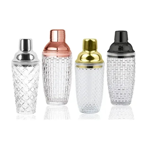 Transparent Glass Cocktail Shaker