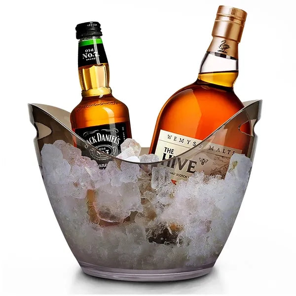 8L Transparent Plastic Ice Bucket