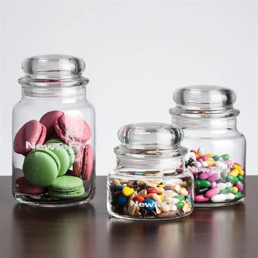 Bradwick Jar & Lid - Deep Etch