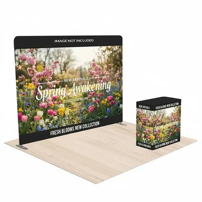Trade Show Booth Kit with Straight Back Wall