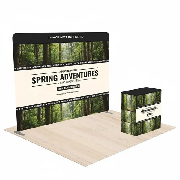 Trade Show Booth Kit with Straight Back Wall