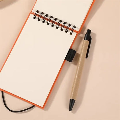 Mini Portable Eco-Friendly Notepad with Pen