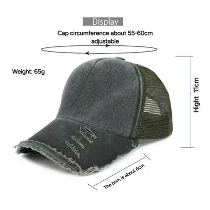 Washed Distressed Cotton Caps