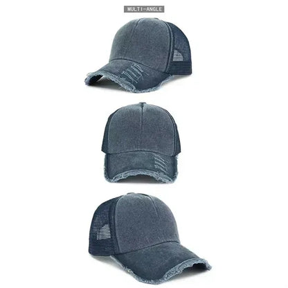 Washed Distressed Cotton Caps
