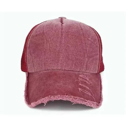 Washed Distressed Cotton Caps