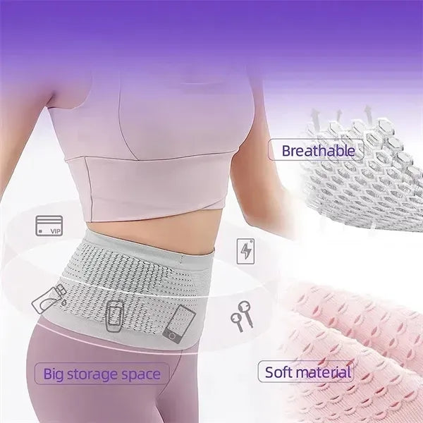 Running Belt Waist Fanny Pack with hook Hands Free Way