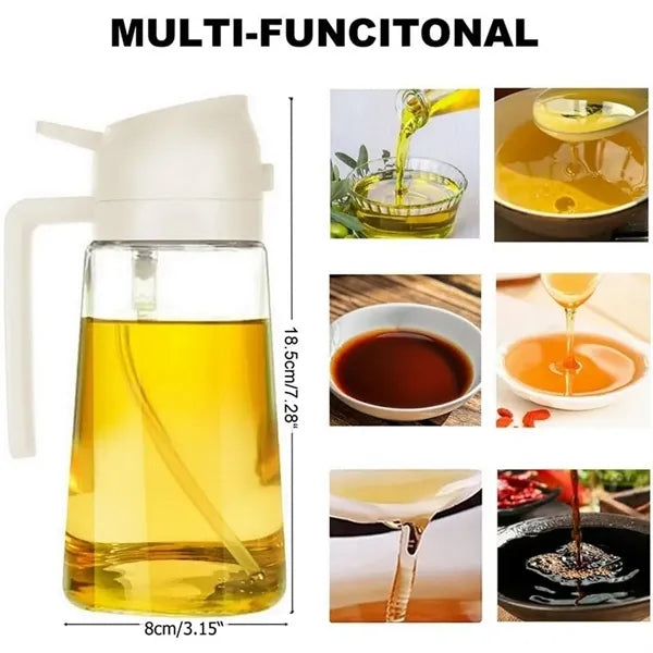 Premium Glass Oil Spray Bottle