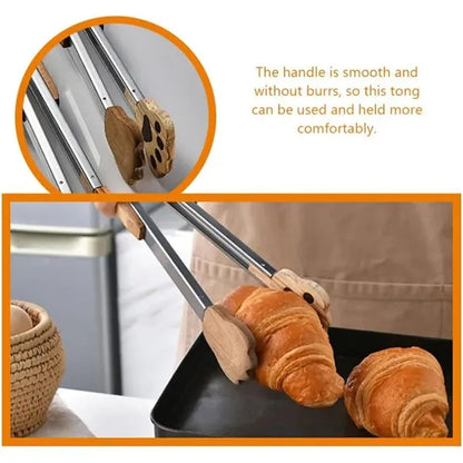 Wood Kitchen Tongs For Cooking