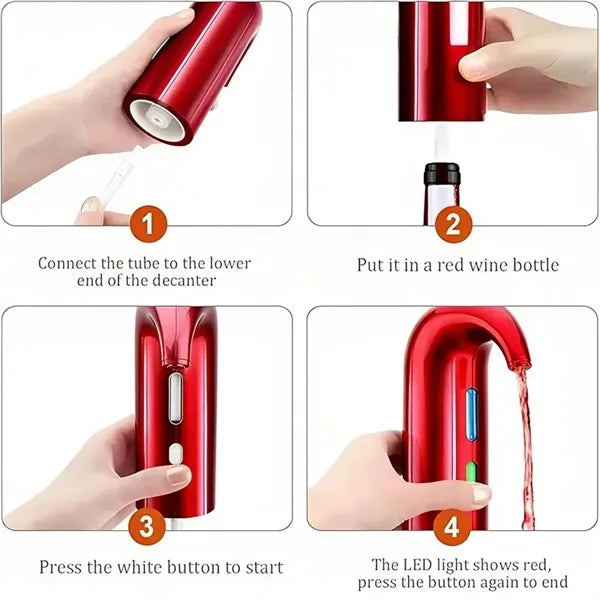 Electric Wine Aerator Dispenser Rechargeable Wine Pourer
