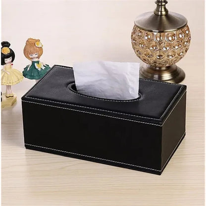 High-end Fashion PU Leather Tissue Box