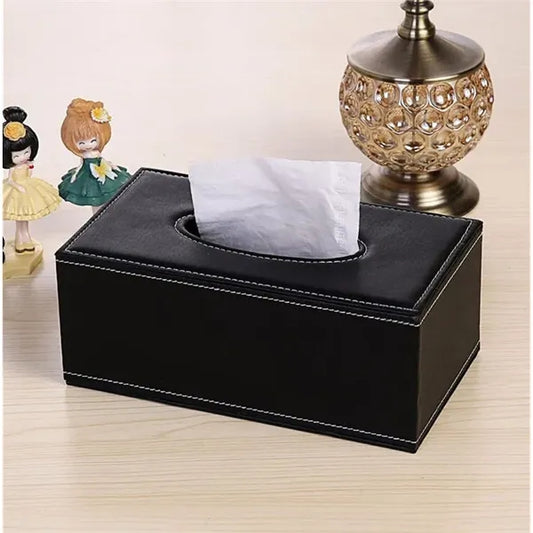 High-end Fashion PU Leather Tissue Box
