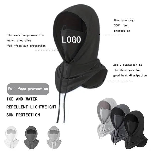 Sun UV Protection Hood Breathable Full Head Mask Face Cover