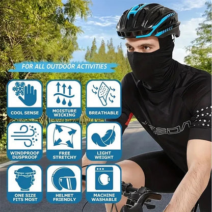 Sun UV Protection Hood Breathable Full Head Mask Face Cover