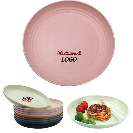 9" Wheat Straw Ceramic Kitchen Dinner Plates