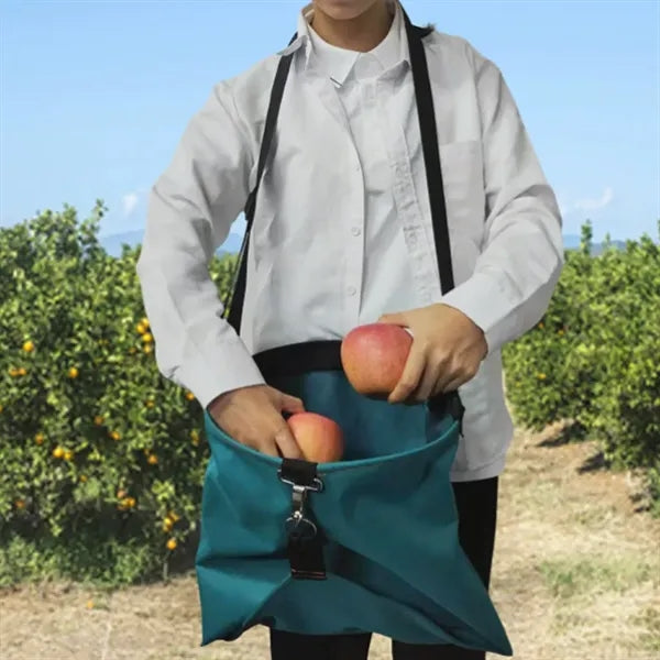 Multi-Pocket Harvest Apron for Fruit and Mushroom Picking.