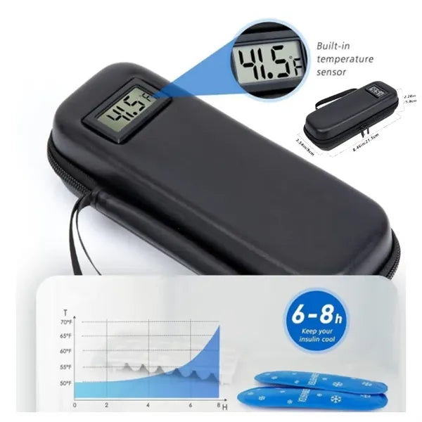 Portable Temperature Insulin Cooler Travel Case Medicine Bag