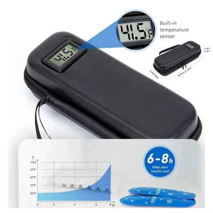 Portable Temperature Insulin Cooler Travel Case Medicine Bag