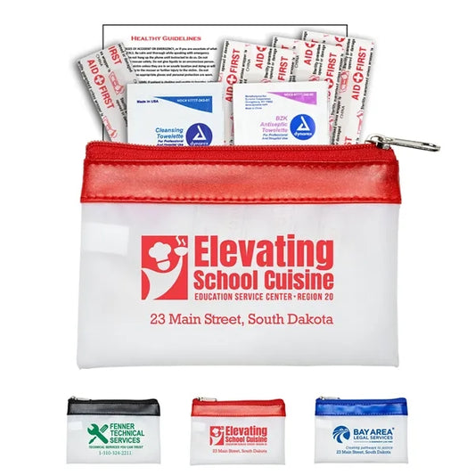 7 Piece First Aid Kit in Zipper Pouch