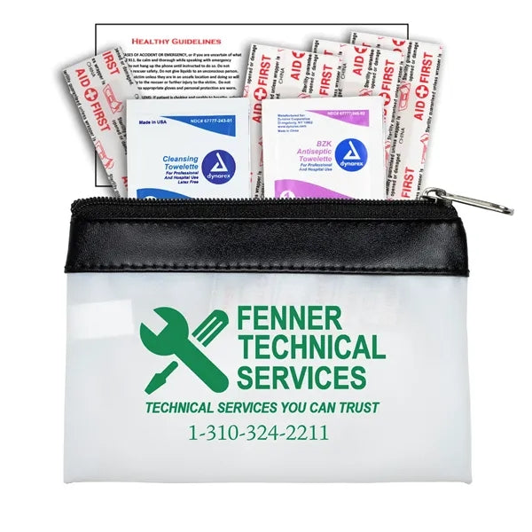 7 Piece First Aid Kit in Zipper Pouch