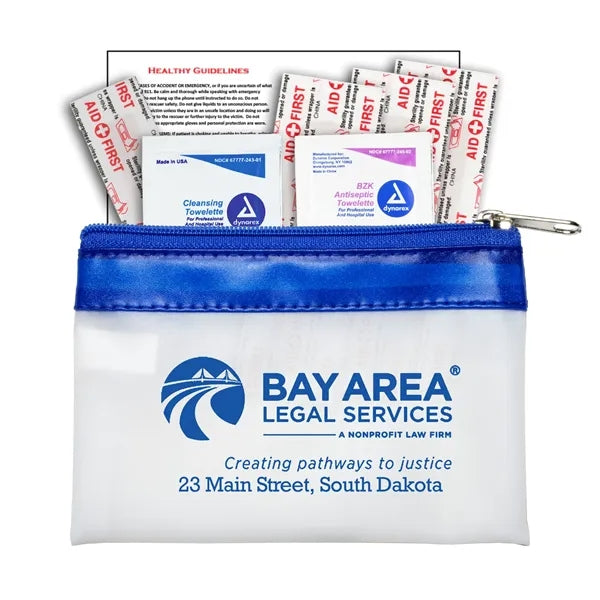 7 Piece First Aid Kit in Zipper Pouch