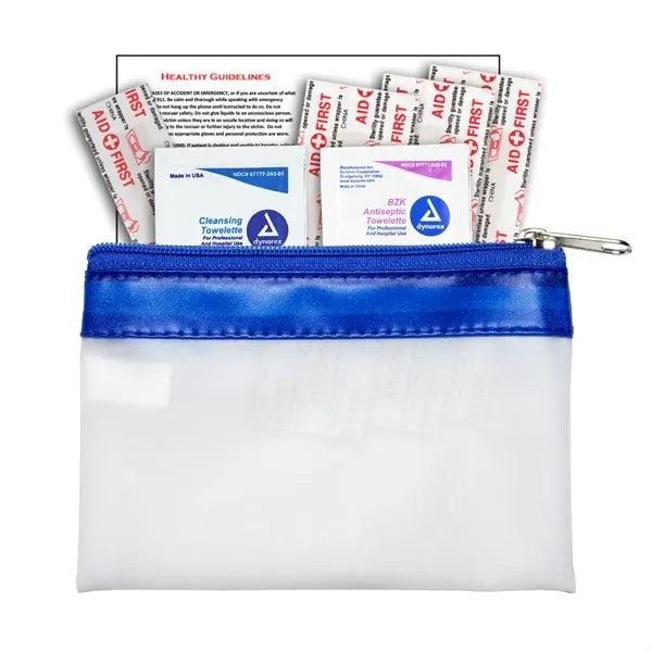7 Piece First Aid Kit in Zipper Pouch