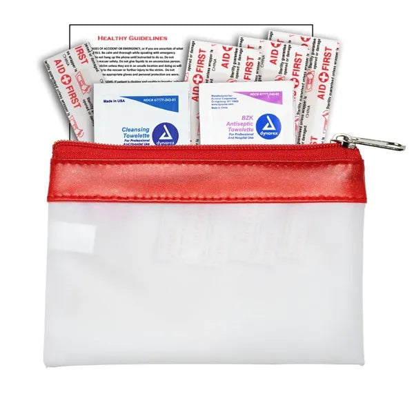 7 Piece First Aid Kit in Zipper Pouch