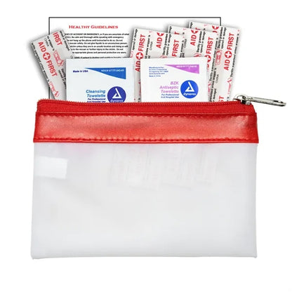 7 Piece First Aid Kit in Zipper Pouch