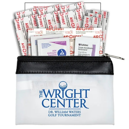 SAFETY-ON-THE-GO 2 - 19 Piece First Aid Kit in Zipper Pouch