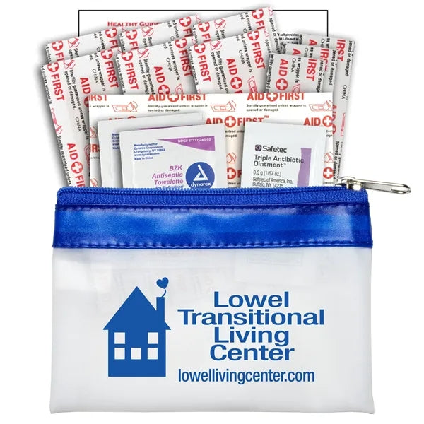 SAFETY-ON-THE-GO 2 - 19 Piece First Aid Kit in Zipper Pouch