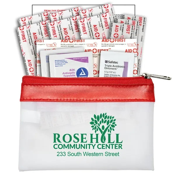 SAFETY-ON-THE-GO 2 - 19 Piece First Aid Kit in Zipper Pouch