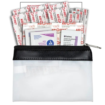 SAFETY-ON-THE-GO 2 - 19 Piece First Aid Kit in Zipper Pouch