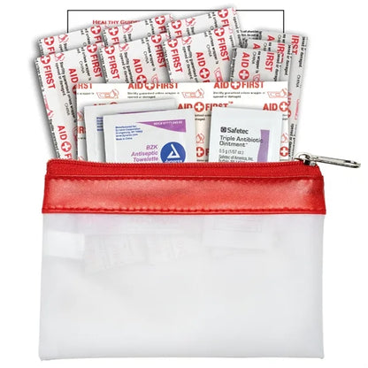 SAFETY-ON-THE-GO 2 - 19 Piece First Aid Kit in Zipper Pouch