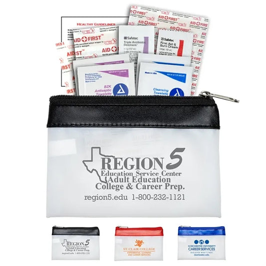 16 Piece First Aid Kit in Zipper Pouch