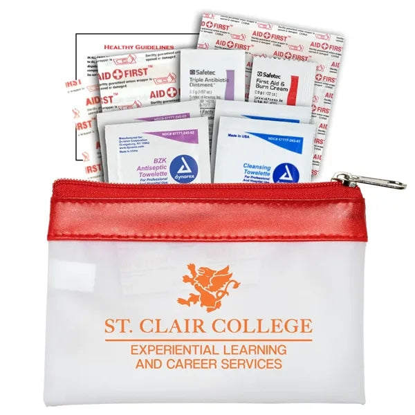 16 Piece First Aid Kit in Zipper Pouch