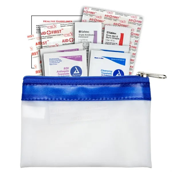 16 Piece First Aid Kit in Zipper Pouch