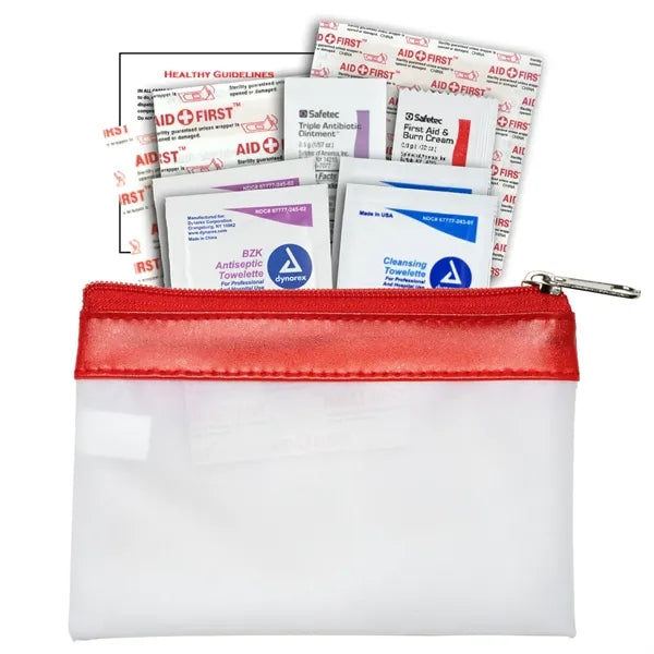 16 Piece First Aid Kit in Zipper Pouch
