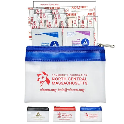10 Piece First Aid Kit in Zipper Pouch