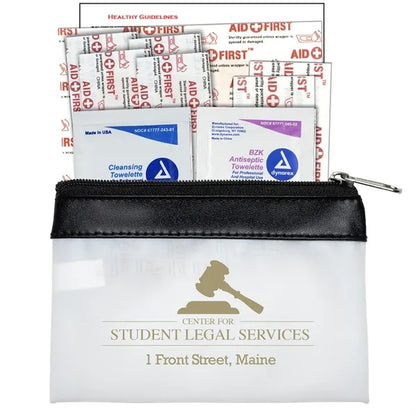 10 Piece First Aid Kit in Zipper Pouch