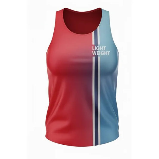 Women's 160G Lightweight Jersey Style Tank Top Full Color