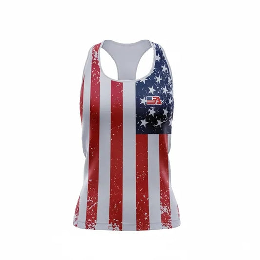 Spandex Interlock Women's Workout Racerback Tank Top