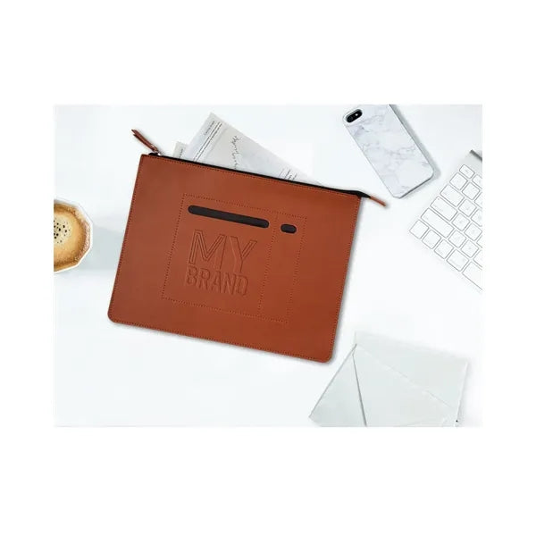 Italian Thermo PU Zip File Folder