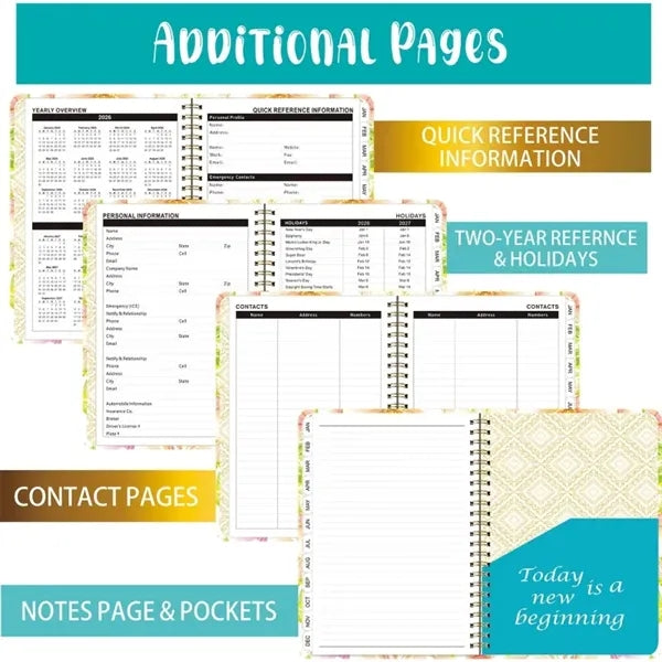 Academic Planner 2026 with Tabs