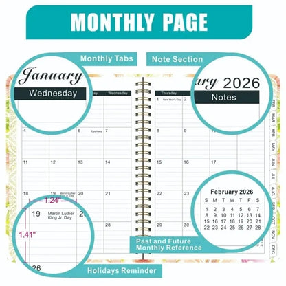 Academic Planner 2026 with Tabs