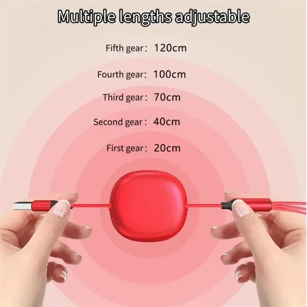 3 in 1 Retractable Charging Cable