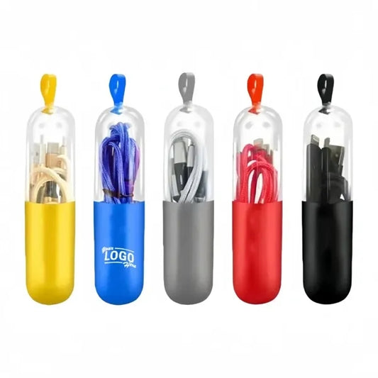 Travel-Sized 3-In-1 Charging Cable