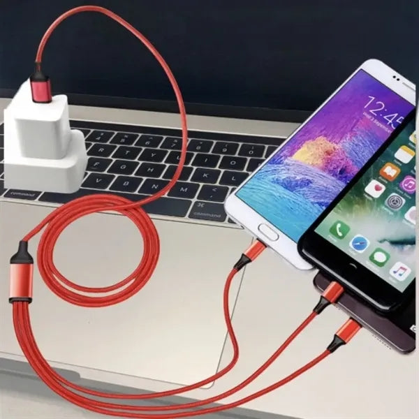 Travel-Sized 3-In-1 Charging Cable